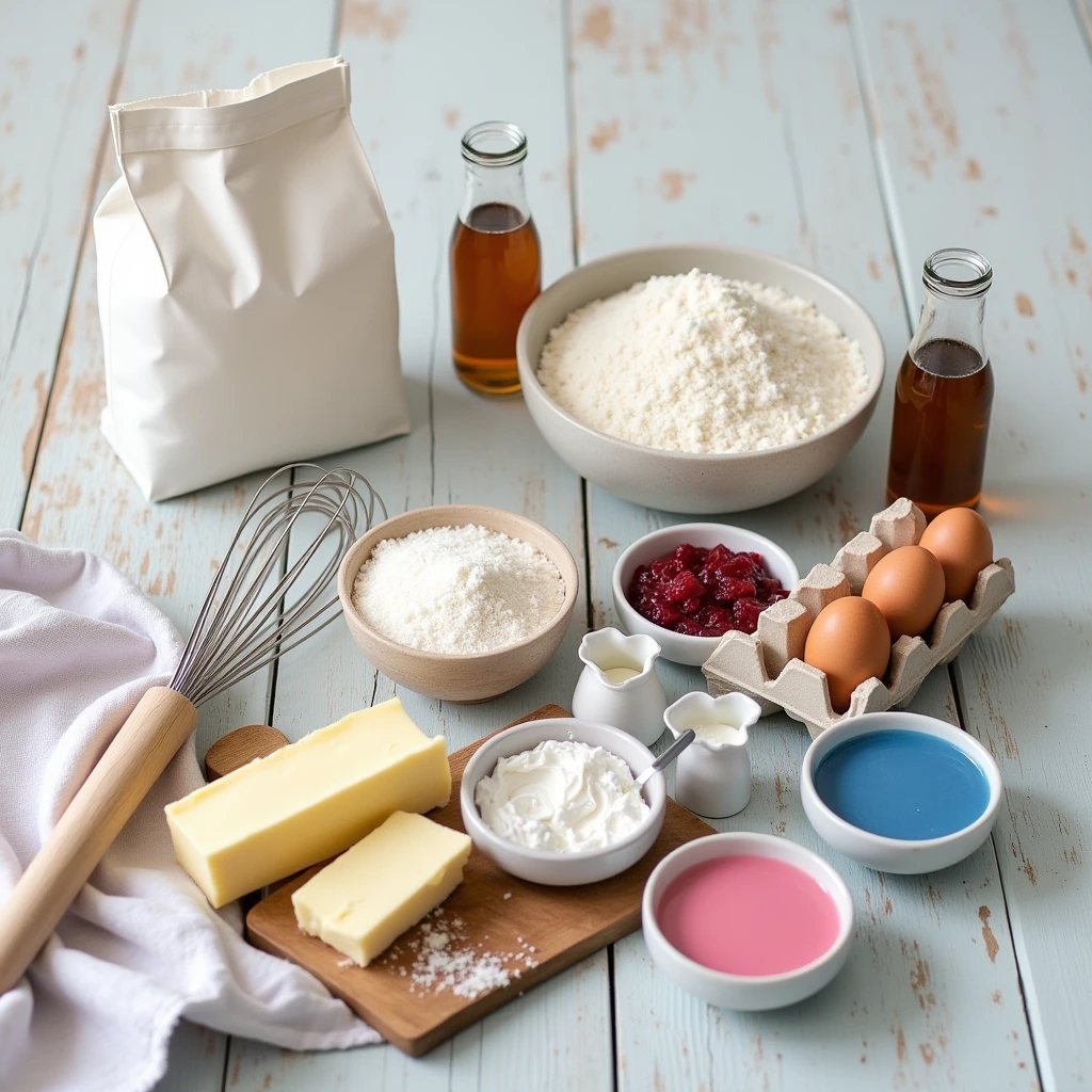 gender reveal cake ingrediante